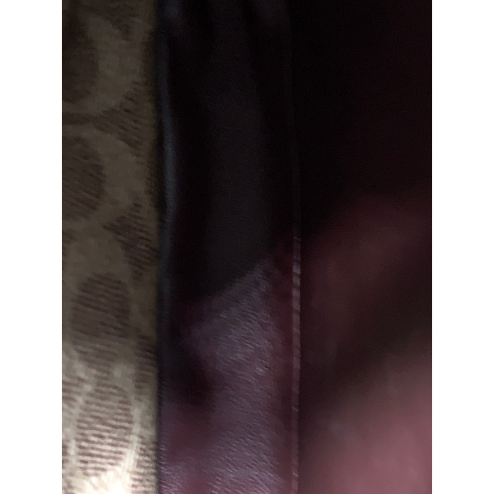 Coach Dreamer Shoulder Bag Chalk White Leather Signature Canvas Gold Chain#866 - Picture 13 of 16